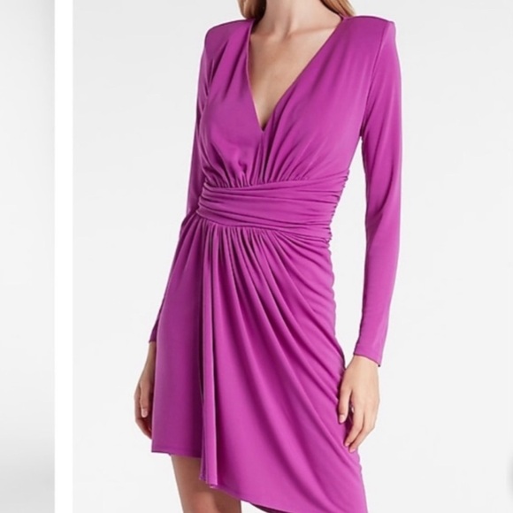 NWT Express Purple Dress - Picture 2 of 6